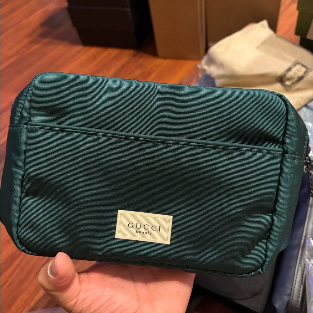 Gucci Teal Men's Toiletry Bag